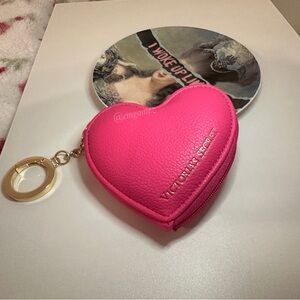 Victoria’s Secret Pink Heart Coin Pouch Keychain
